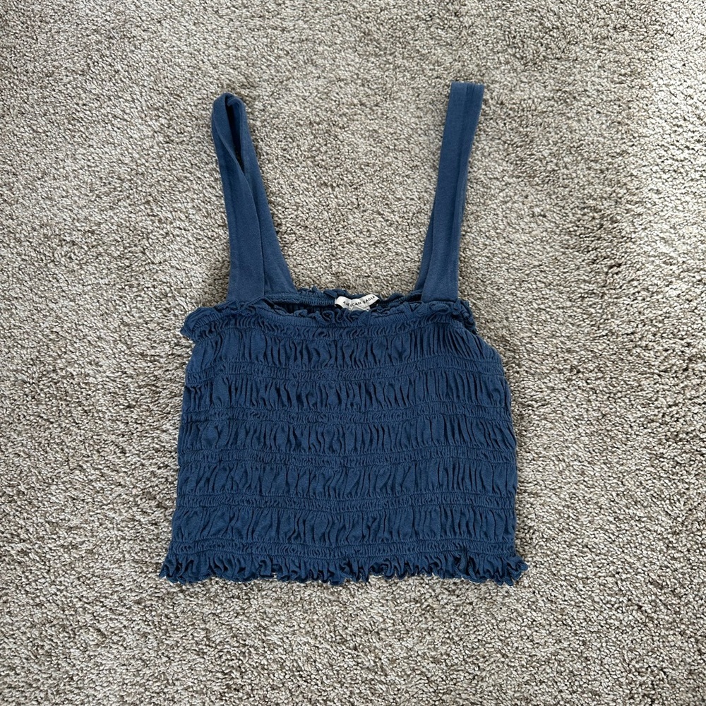 American Eagle Blue Crop Top